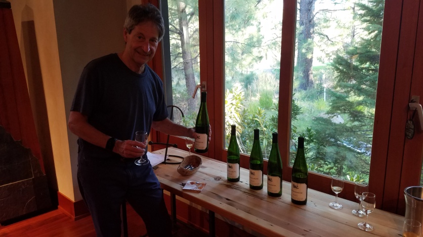 Smith-Madrone Riesling vertical Art Lehman Sept 2018 Art